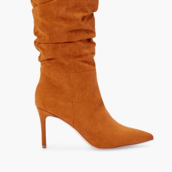 Camel colored slouchy heeled boots 8.5 NIB - Picture 5 of 8